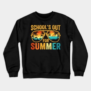 Retro Schools Out For Summer Crewneck Sweatshirt